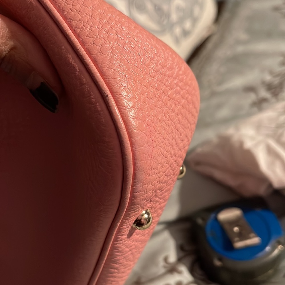 Authentic Pink Leather Gucci ANITA Handbag with Bamboo handle and bamboo zipper - Picture 17 of 17